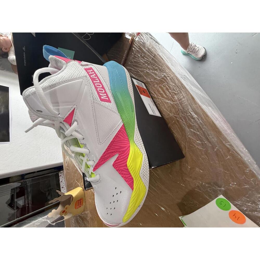 Moolah Press Break Neon Glo Basketball Sneakers